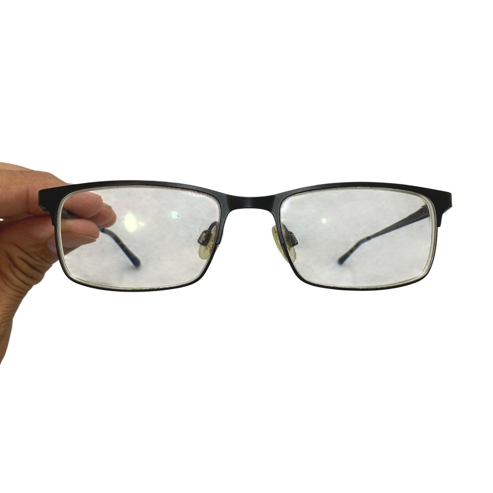 Eddie Bauer Eyeglasses Unisex Black Rectangular Metal EB32062A 50-17-135